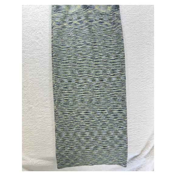 Jonathan Simkhai Rib Knit Cut Out Basil Space Dye Colleen Midi Dress Medium - Picture 7 of 15